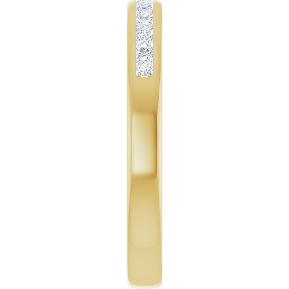 14K Yellow 3/8 CTW Natural Diamond Band