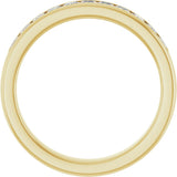 14K Yellow Gold 1 CTW Natural Diamond Band