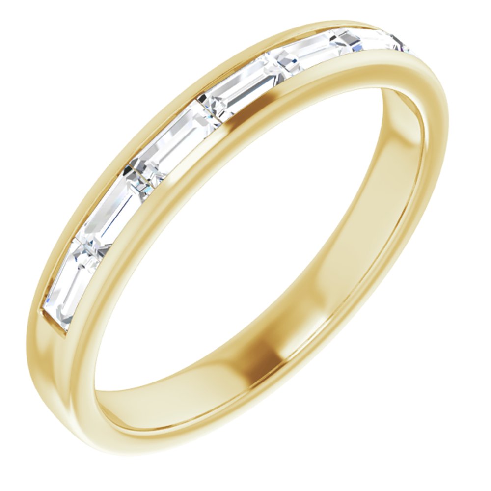 14K Yellow Gold 3/4 CTW Lab-Grown Diamond Band