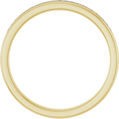 14K Yellow 1/4 CTW Natural Diamond Band