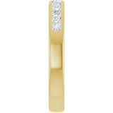 14K Yellow Gold 5/8 CTW Natural Diamond Band     