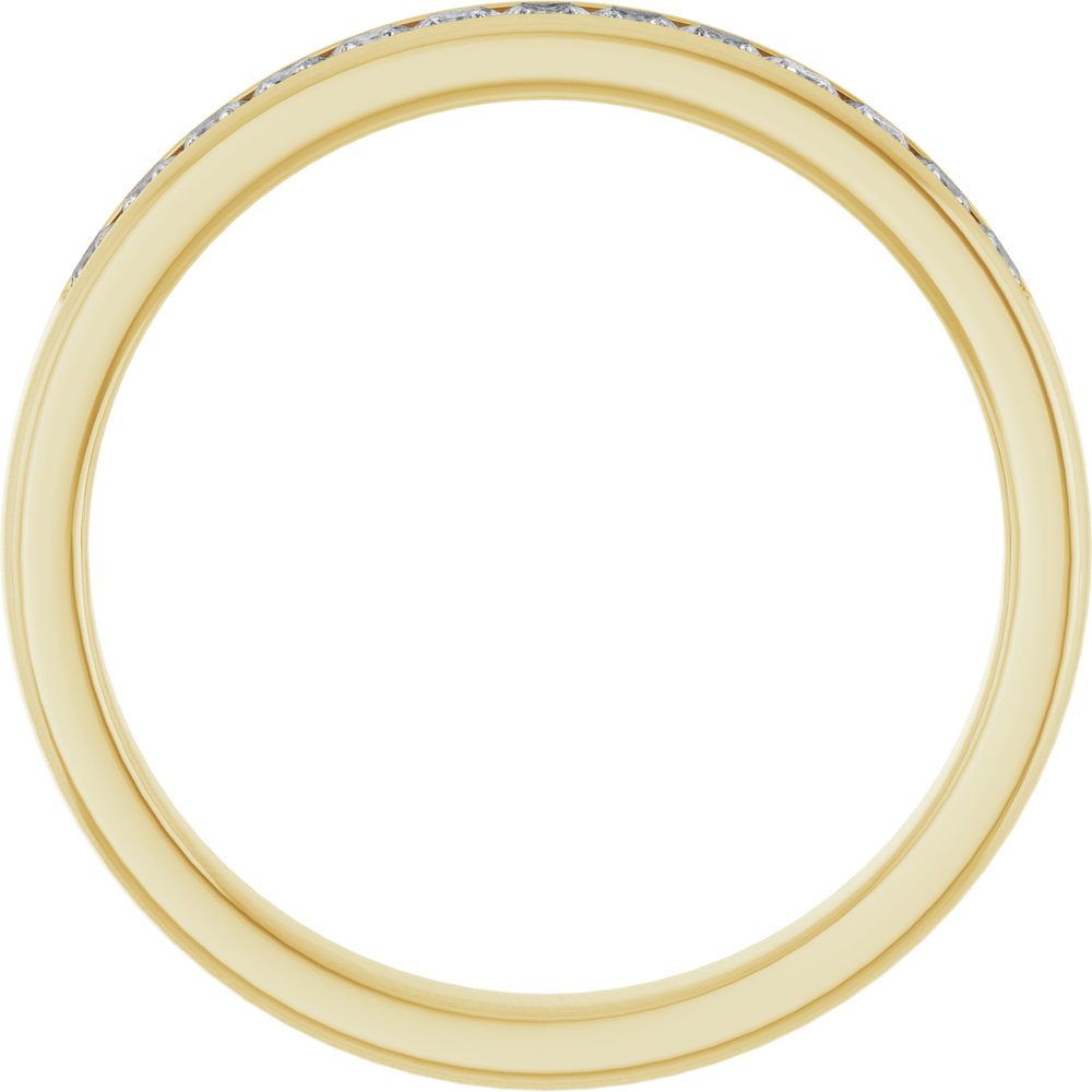 14K Yellow Gold 5/8 CTW Natural Diamond Band     