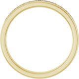 14K Yellow Gold 5/8 CTW Natural Diamond Band     