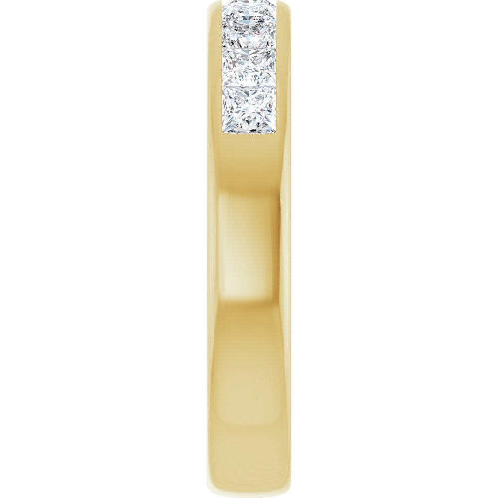 14K Yellow Gold 1 3/8 CTW Natural Diamond Band