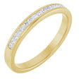 14K Yellow 3/8 CTW Natural Diamond Band      