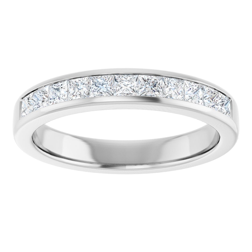 Platinum 1 CTW Natural Diamond Band