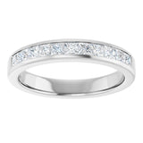 14K White 1 CTW Natural Diamond Band