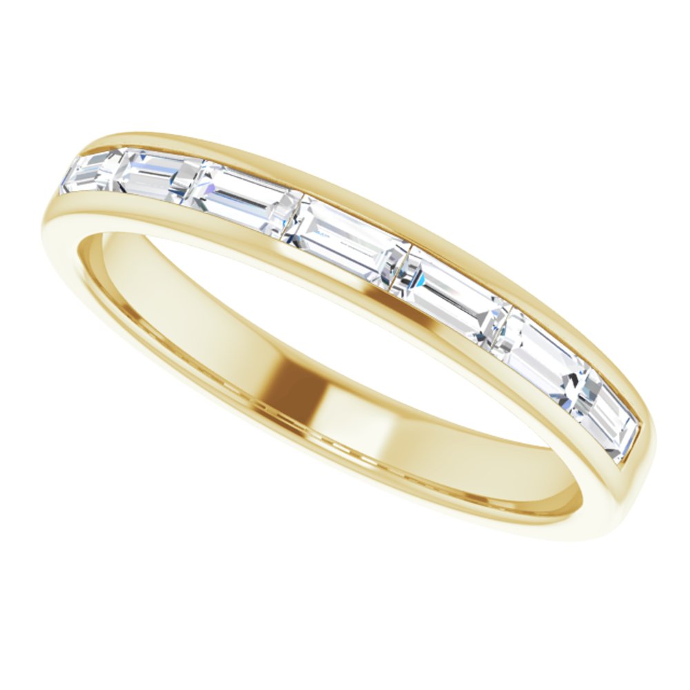 14K Yellow Gold 3/4 CTW Lab-Grown Diamond Band