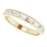 14K Yellow Gold 3/4 CTW Lab-Grown Diamond Band