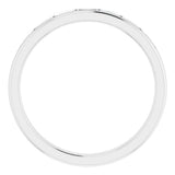 14K White Gold 3/8 CTW Natural Diamond Band