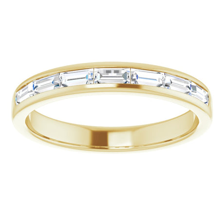 14K Yellow Gold 3/4 CTW Lab-Grown Diamond Band