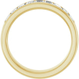 14K Yellow Gold 3 1/6 CTW Lab-Grown Diamond Band