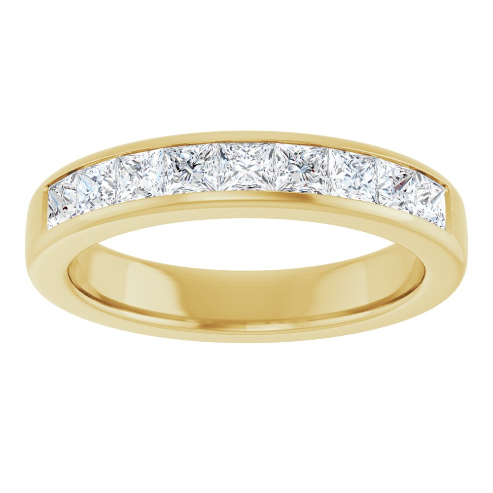 14K Yellow Gold 1 3/8 CTW Natural Diamond Band