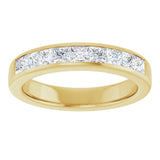 14K Yellow Gold 1 3/8 CTW Natural Diamond Band