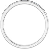 14K White Gold 3/4 CTW Natural Diamond Band