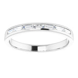 14K White Gold 3/8 CTW Lab-Grown Diamond Band