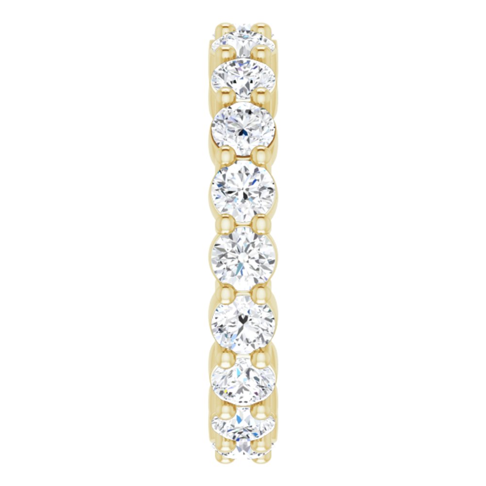 14K Yellow Gold 1 7/8 CTW Natural Diamond Eternity Band Size 7.5