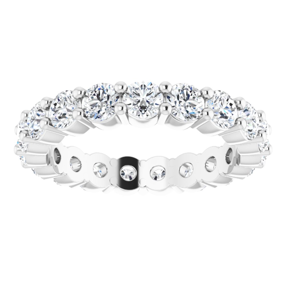 14K White Gold 1 7/8 CTW Natural Diamond Eternity Band Size 7