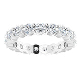 14K White Gold 1 7/8 CTW Natural Diamond Eternity Band Size 7