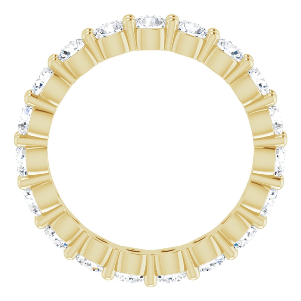 14K Yellow Gold 1 7/8 CTW Natural Diamond Eternity Band Size 7.5