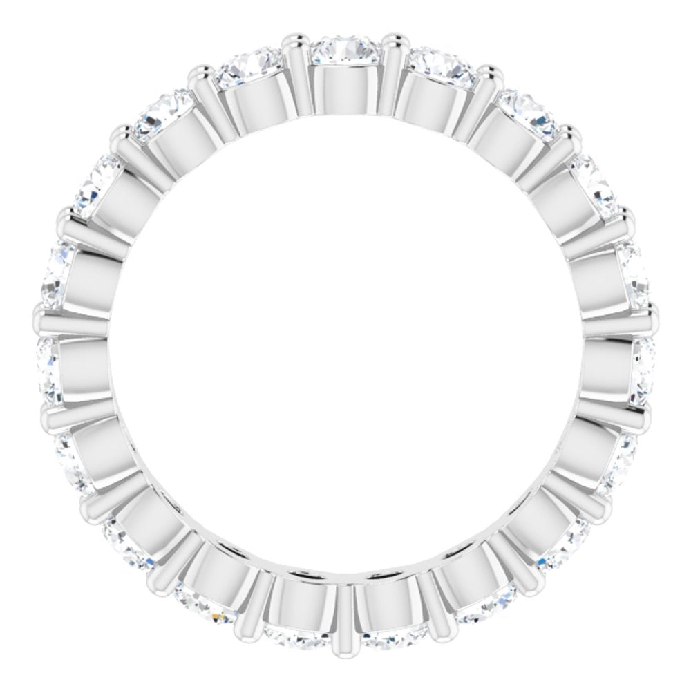 14K White Gold 1 7/8 CTW Natural Diamond Eternity Band Size 7