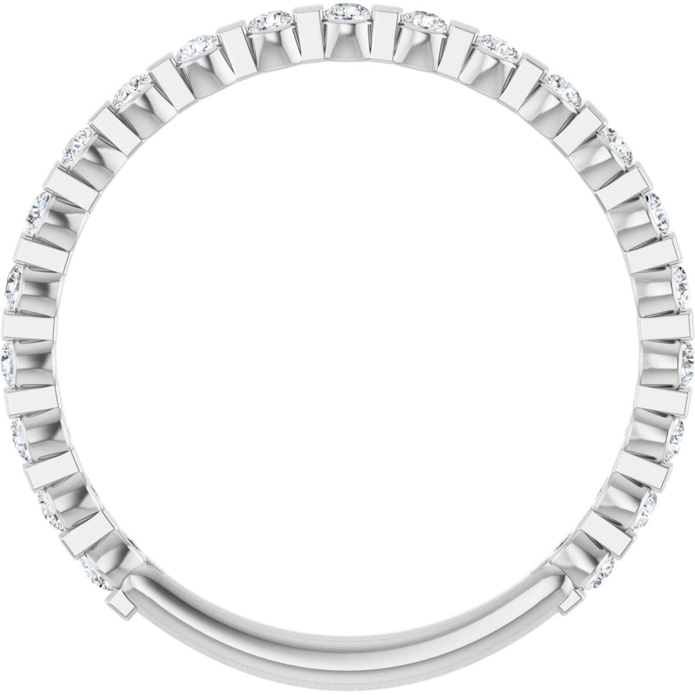 14K White Gold 1/4 CTW Natural Diamond Anniversary Band