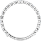 14K White Gold 1/4 CTW Natural Diamond Anniversary Band