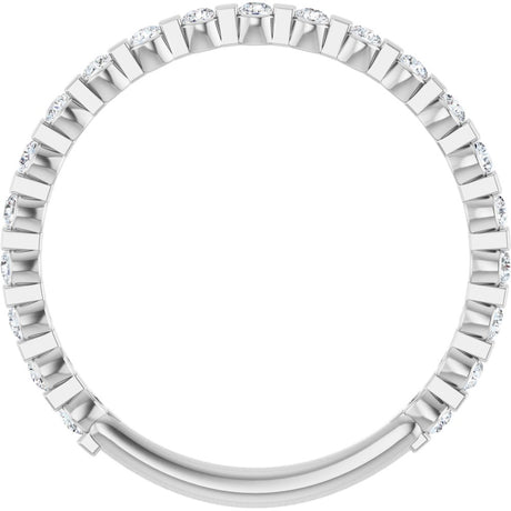 14K White Gold 1/4 CTW Natural Diamond Anniversary Band