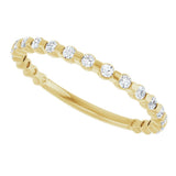 14K Yellow Gold 1/4 CTW Natural Diamond Anniversary Band