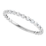 14K White Gold 1/4 CTW Natural Diamond Anniversary Band
