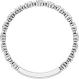 14K White 1/3 CTW Lab-Grown Diamond Bead Anniversary Band