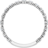 14K White 1/3 CTW Lab-Grown Diamond Bead Anniversary Band