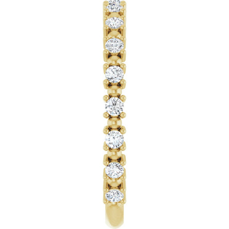 14K Yellow 1/3 CTW Lab-Grown Diamond Bead Anniversary Band