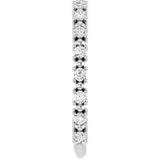 14K White 1/3 CTW Lab-Grown Diamond Bead Anniversary Band