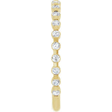 14K Yellow 1/4 CTW Natural Diamond Anniversary Band