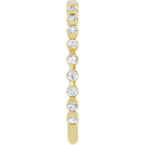 14K Yellow Gold 1/4 CTW Natural Diamond Anniversary Band