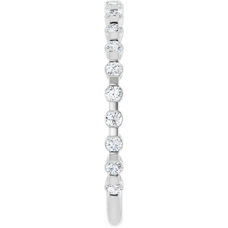 14K White Gold 1/4 CTW Natural Diamond Anniversary Band