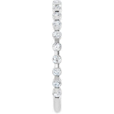 14K White Gold 1/4 CTW Natural Diamond Anniversary Band