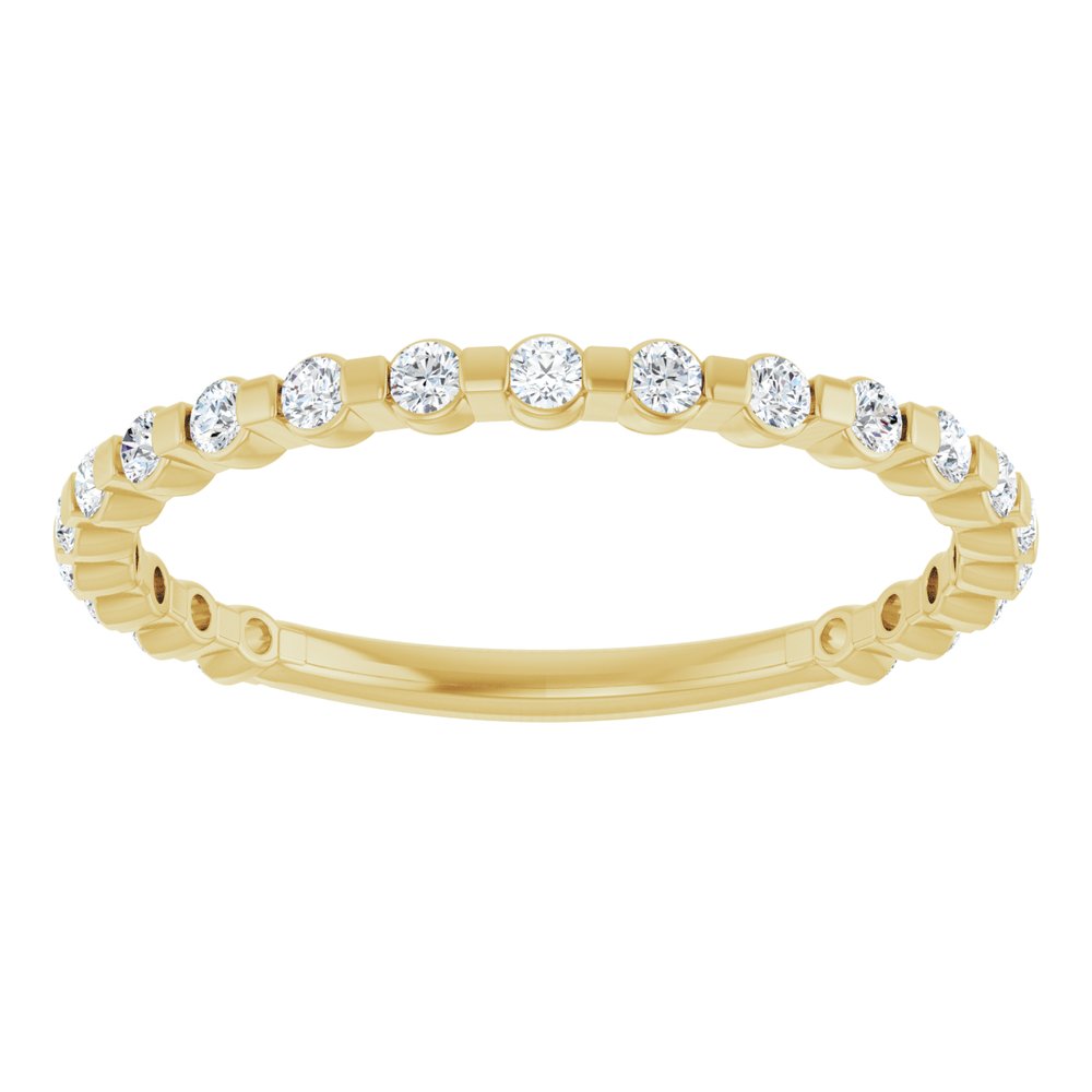 14K Yellow 1/4 CTW Natural Diamond Anniversary Band