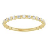 14K Yellow Gold 1/4 CTW Natural Diamond Anniversary Band