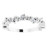 14K White 1/3 CTW Natural Diamond Anniversary Band