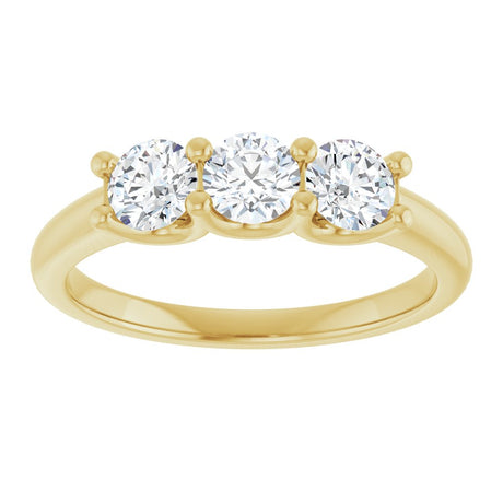 14K Yellow 3/4 CTW Natural Diamond Anniversary Band