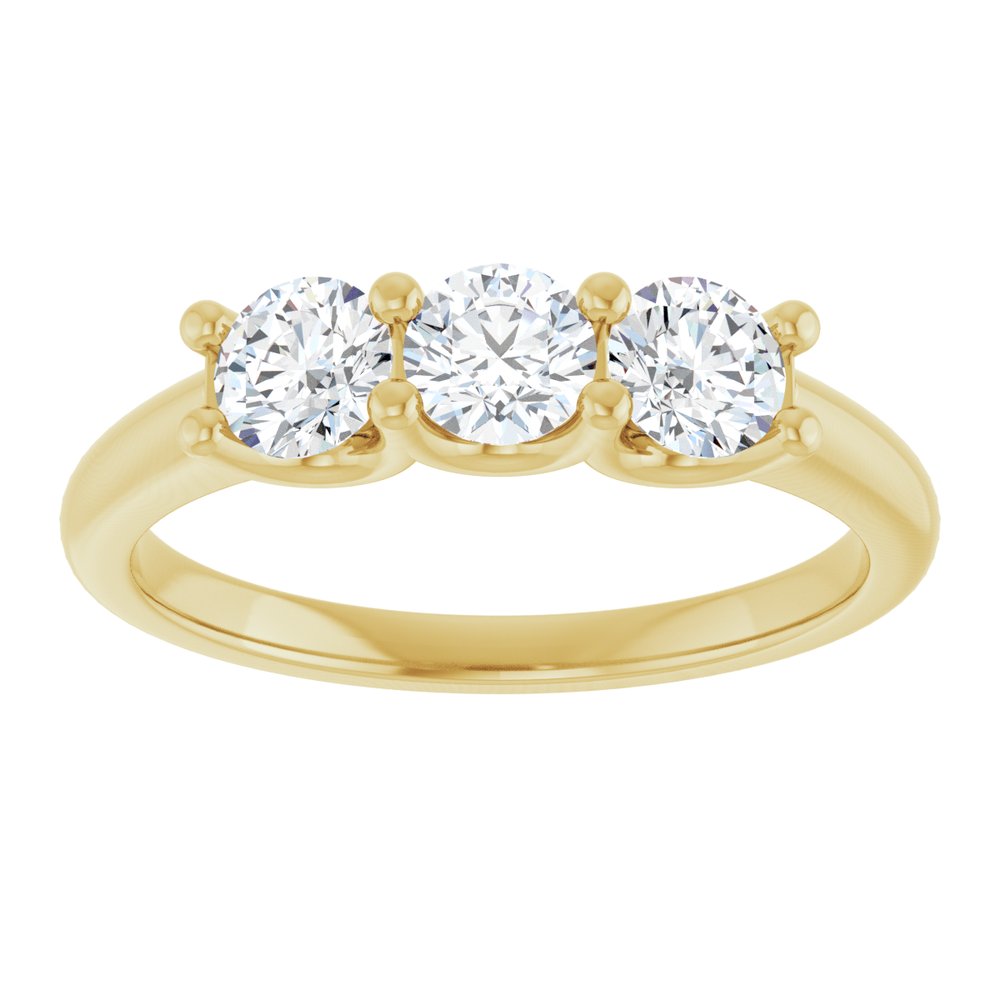 14K Yellow 3/4 CTW Natural Diamond Anniversary Band