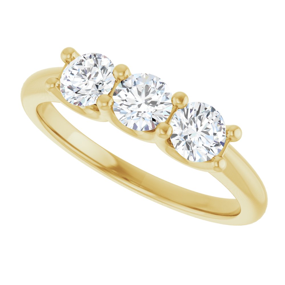 14K Yellow 3/4 CTW Natural Diamond Anniversary Band