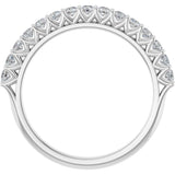 14K White 1/2 CTW Natural Diamond Anniversary Band