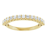 14K Yellow 1/2 CTW Lab-Grown Diamond Anniversary Band