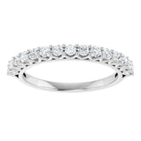 14K White 1/2 CTW Natural Diamond Anniversary Band