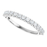 14K White 1/2 CTW Natural Diamond Anniversary Band