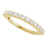 14K Yellow 1/2 CTW Lab-Grown Diamond Anniversary Band