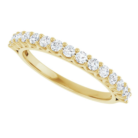 14K Yellow 1/2 CTW Lab-Grown Diamond Anniversary Band